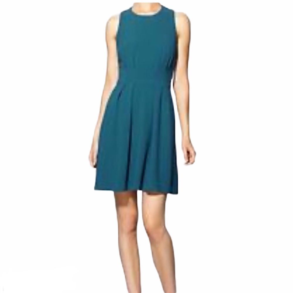 Cynthia Rowley Teal Pleated Dress